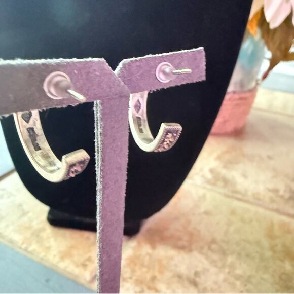 Judith Jack 925 Sterling Silver Hoop Earrings - Picture 11 of 13